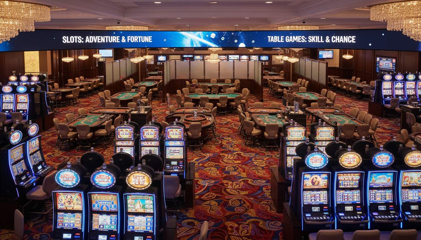 Variety of game categories at 888casino